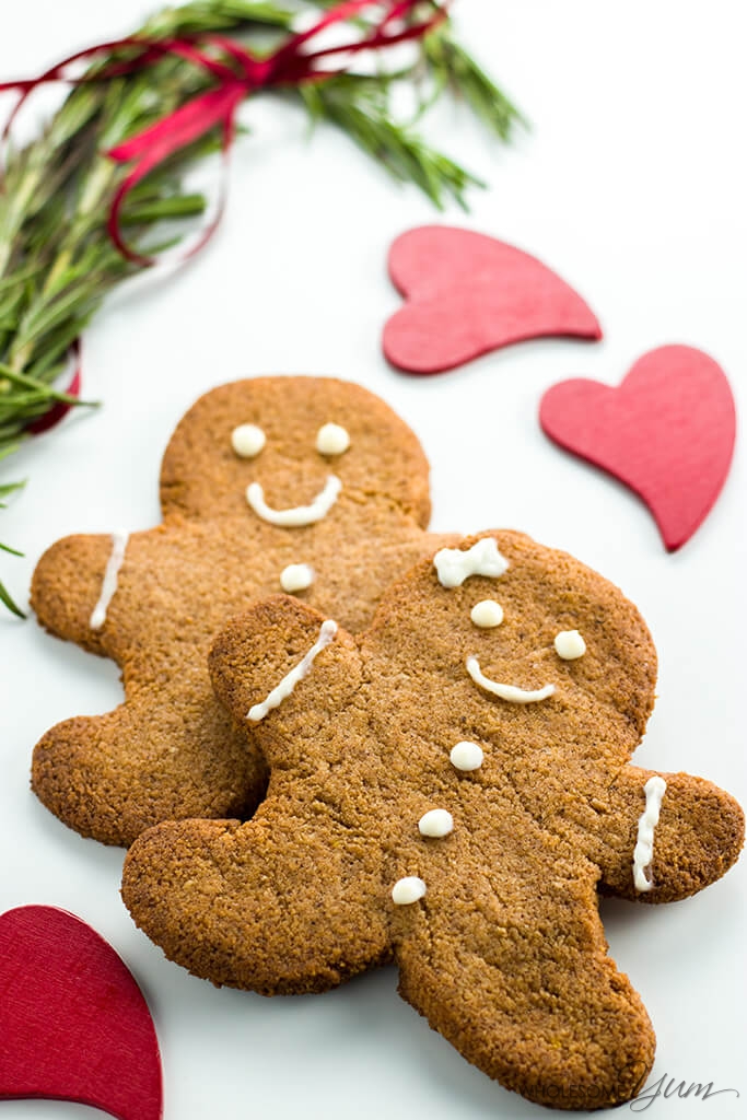 Sugarfree Gingerbread Cookies (Low Carb, Paleo)