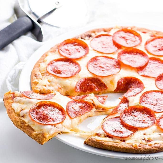 Fathead Pizza Crust Recipe (Low Carb Keto Pizza VIDEO) | Wholesome Yum
