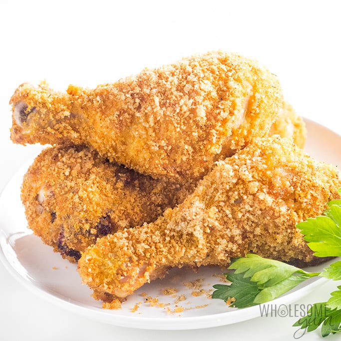 Air Fryer Keto Low Carb Fried Chicken Recipe | Wholesome Yum