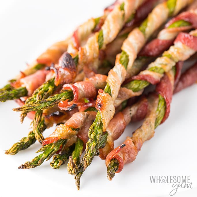 Bacon Wrapped Asparagus Recipe In The Oven Video Wholesome Yum,Smoked Sausage Recipes With Potatoes And Peppers