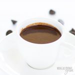 keto hot chocolate in a mug