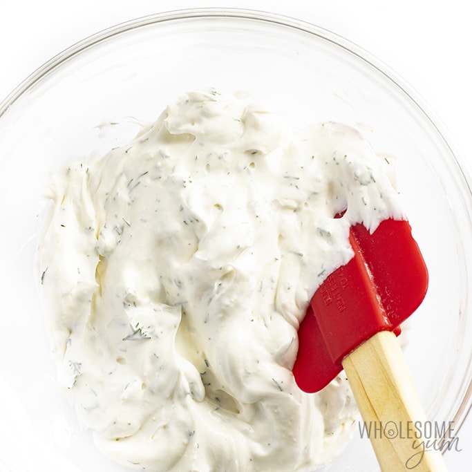 Cream cheese topping for cucumber appetizers
