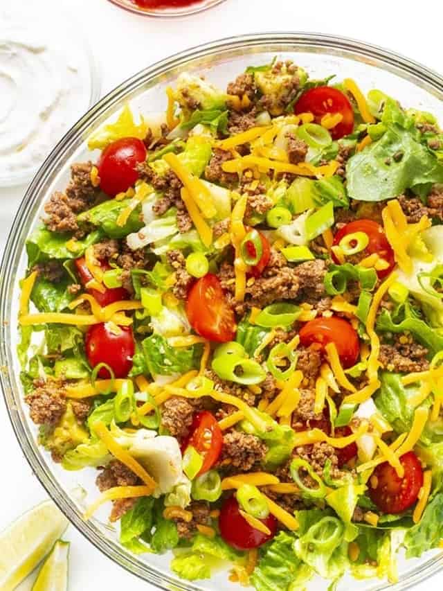 Easy Heathy Taco Salad (20 Min!)