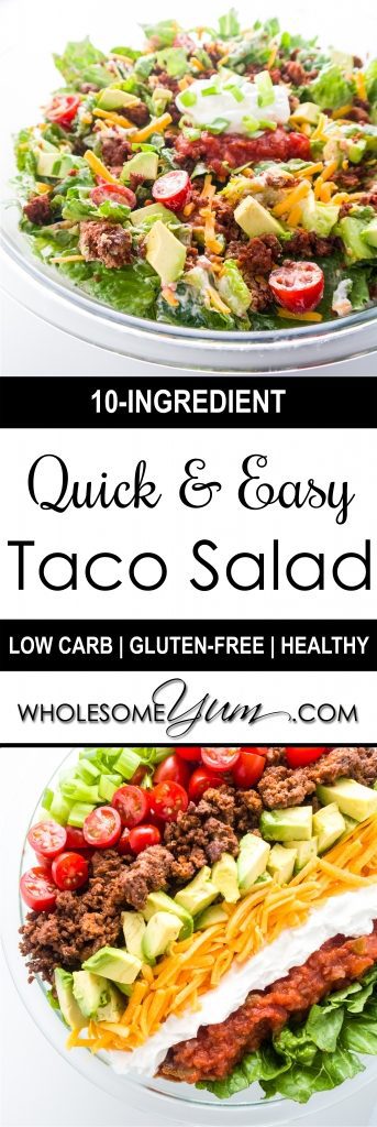 What is a good ground beef taco salad recipe?