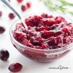 4-Ingredient Sugar-free, Low Carb Cranberry Sauce (Paleo, Gluten-free) - This healthy, sugar-free cranberry sauce recipe requires just 4 ingredients. Made with fresh cranberries and no sugar, it's also low carb, paleo, and gluten-free. Detail: 4-ingredient-sugar-free-low-carb-cranberry-sauce-paleo-gluten-free-1