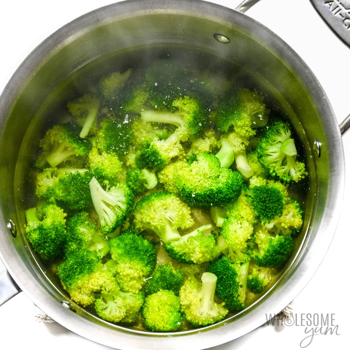 Cook the broccoli in a large pot.