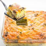 Low Carb Breakfast Casserole Recipe with Sausage & Cheese (Gluten-free) - A gluten-free low carb breakfast casserole recipe with sausage and cheese - just 6 ingredients! This keto sausage, egg and cheese casserole without bread is easy to customize with vegetables, too. Detail: low-carb-breakfast-casserole-with-sausage-cheese-gluten-free-3