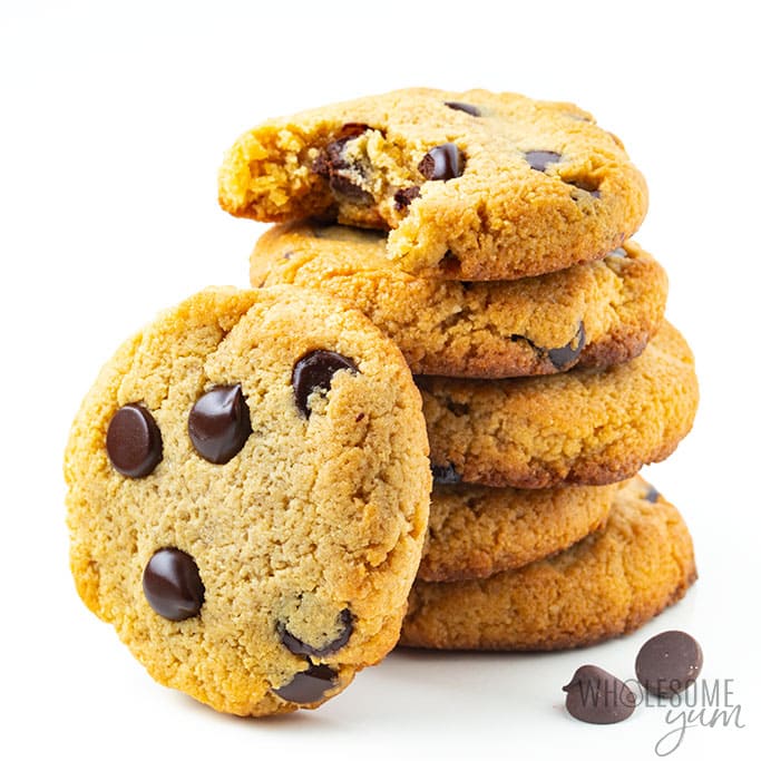 Low Carb Keto Chocolate Chip Cookies Recipe With Almond Flour