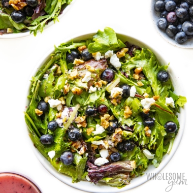 Spring mix salad in a bowl