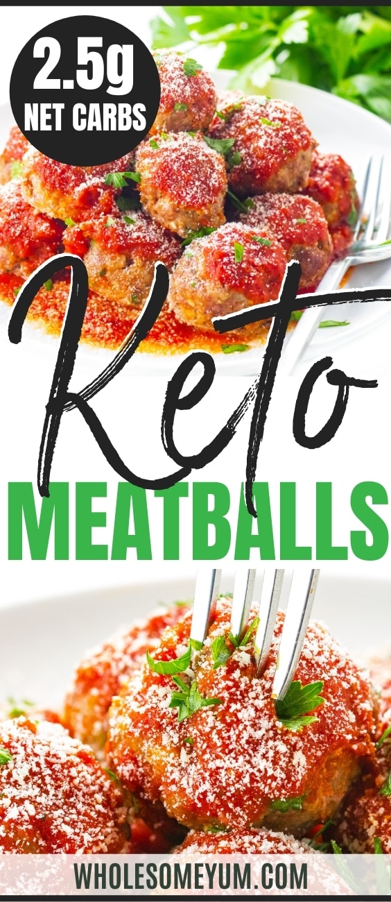 Keto Meatballs (Low Carb Meatballs) - Wholesome Yum