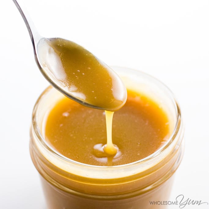 Keto Sugar-free Caramel Sauce Recipe - 4 Ingredients (Low Carb) | Wholesome  Yum
