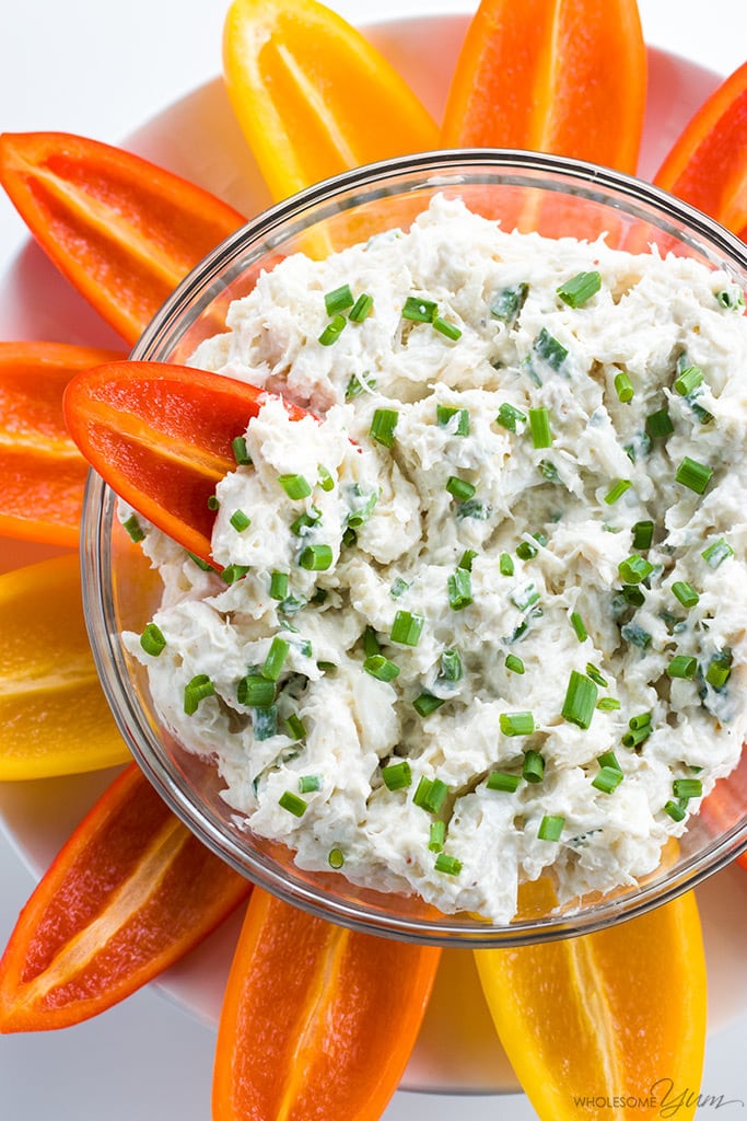 Cold Crab Dip Recipe with Cream Cheese (Low Carb, Gluten-free)