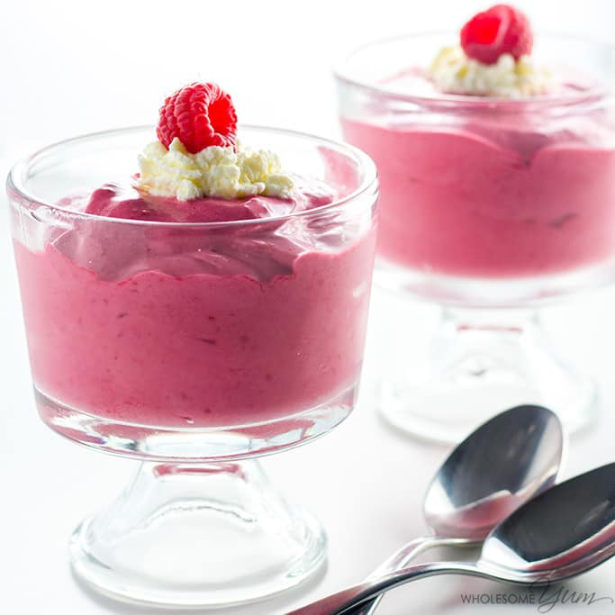 Raspberry Ice Cream - 3 Ingredients, 5 Minutes (Low Carb, Gluten-free) Detail: raspberry-ice-cream-recipe-low-carb-sugar-free-gluten-free-img_3667