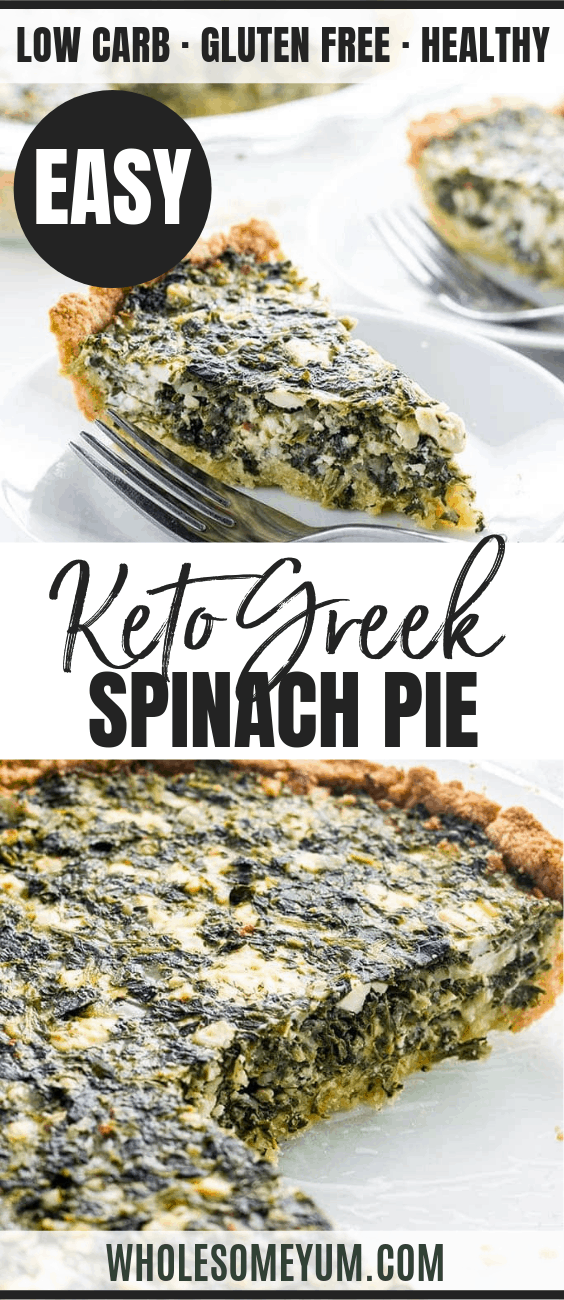 The best Greek spinach pie recipe ever - Pinterest image
