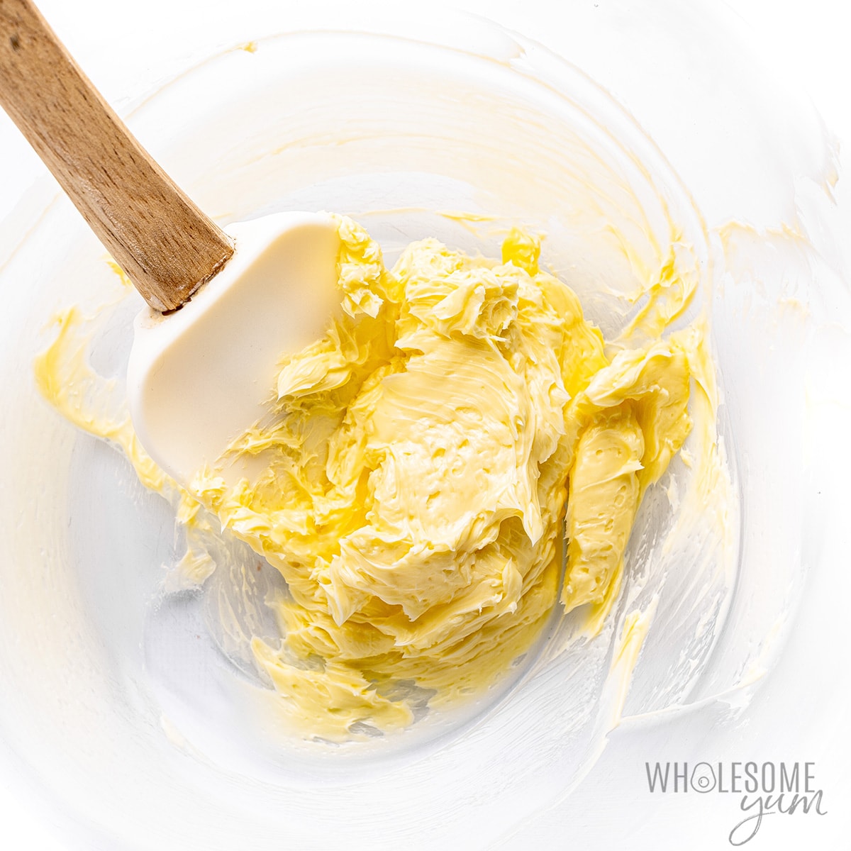Creamed butter.
