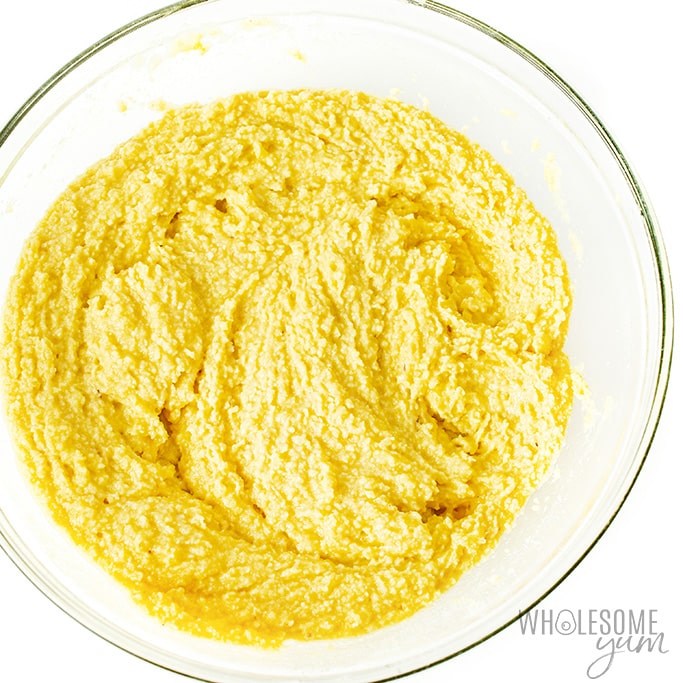 Low carb zucchini bread batter.