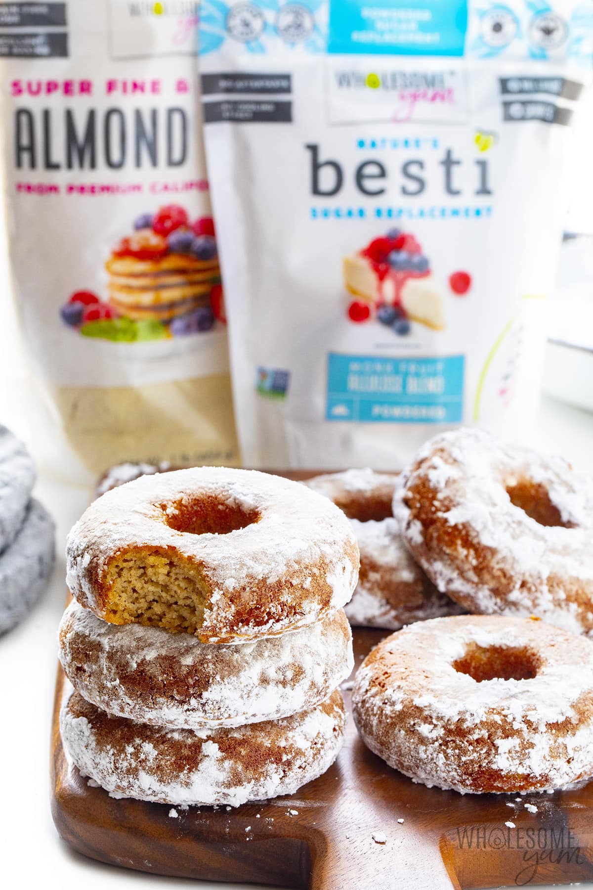 Keto donuts with almond flour and Besti.