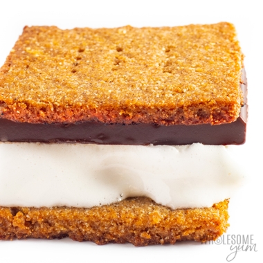 S'mores made with this keto graham crackers recipe