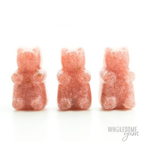 Pink Homemade Sugar-free Gummy Bears