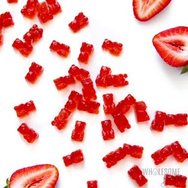 Sugar free gummy bears recipe scattered