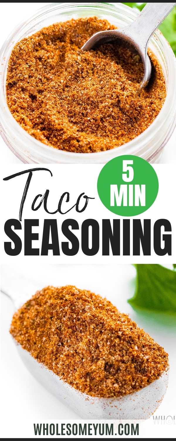 Taco seasoning recipe pin.