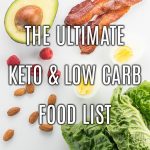 This Ultimate Keto Food List is the only one you'll ever need! It's organized into categories, and you can filter and sort. A Low Carb Food List Printable PDF version is also available.