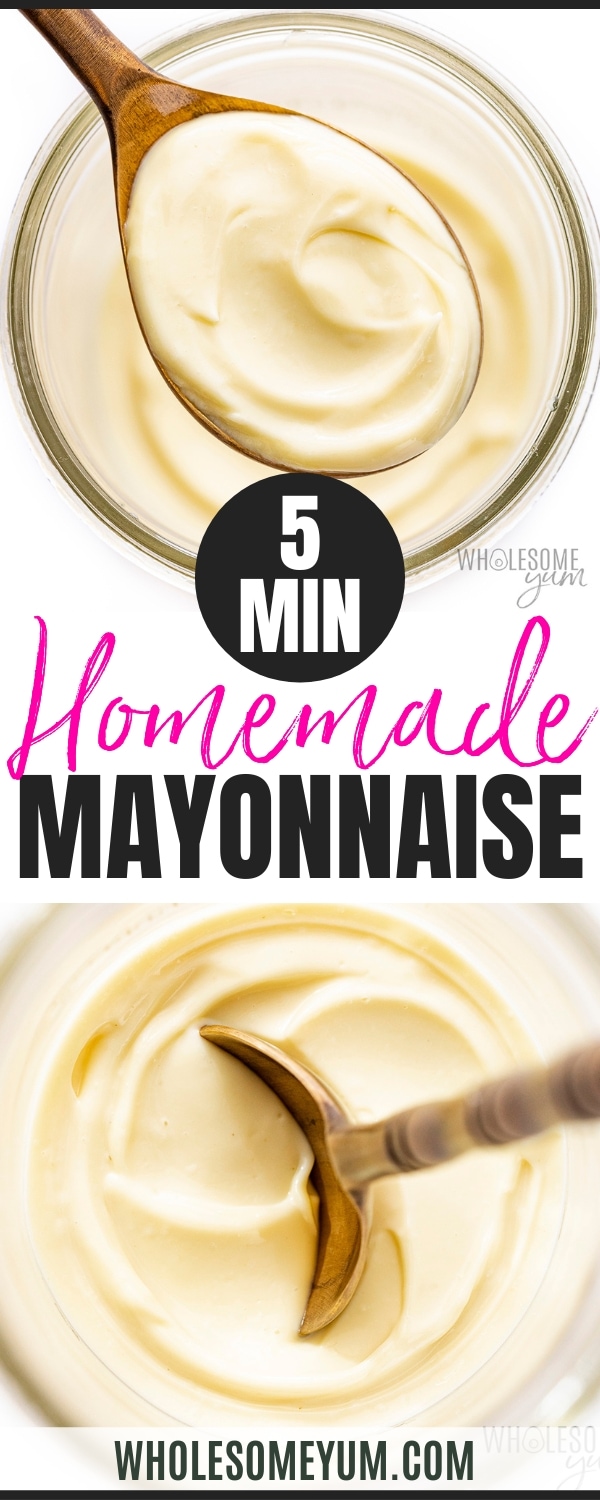 Mayonnaise recipe pin.