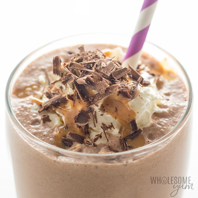 HealthyChocolatePeanutButterLowCarbSmoothieRecipe Thisketochocolatepeanutbuttersmoothierecipewillbeoneofyourfavehealthylowcarbsmoothies.Socreamy,andreadyinminuteswithingredients!Optionsforpaleoanddairy free,too.Detail:healthy chocolate peanut butter low carb smoothie recipe