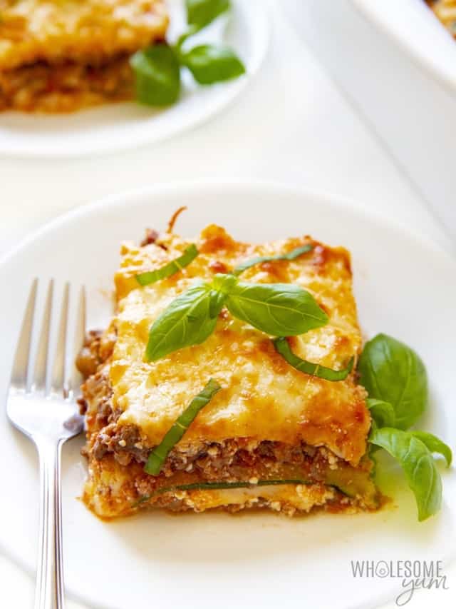 wholesomeyum Keto Zucchini Lasagna Recipe