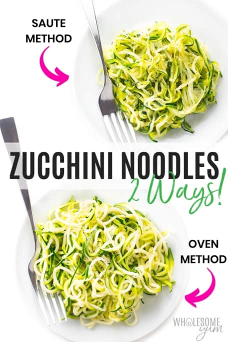 Zucchini Noodles Recipe (Zoodles) - Wholesome Yum