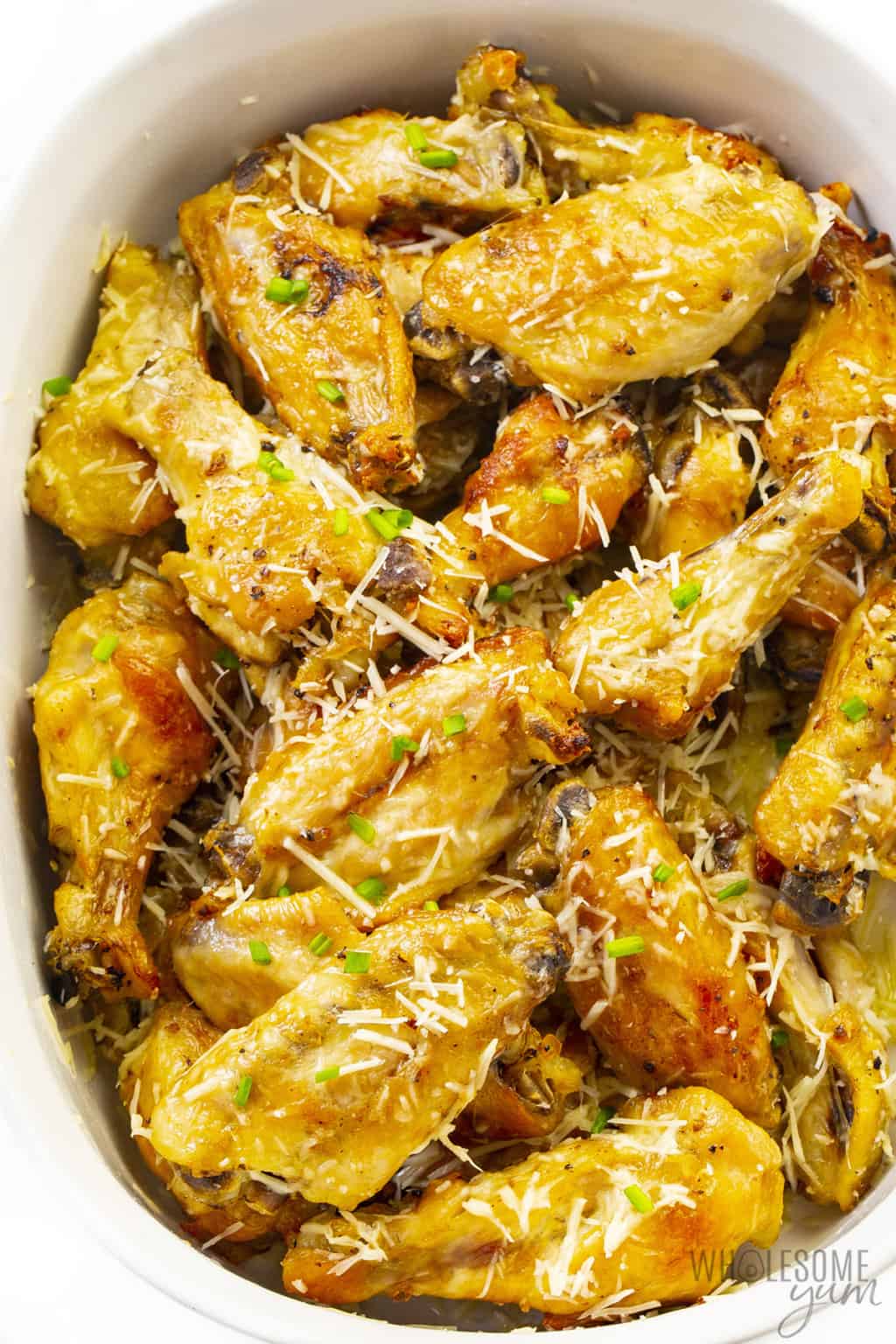 Crock Pot Chicken Wings (Garlic Parmesan) Wholesome Yum