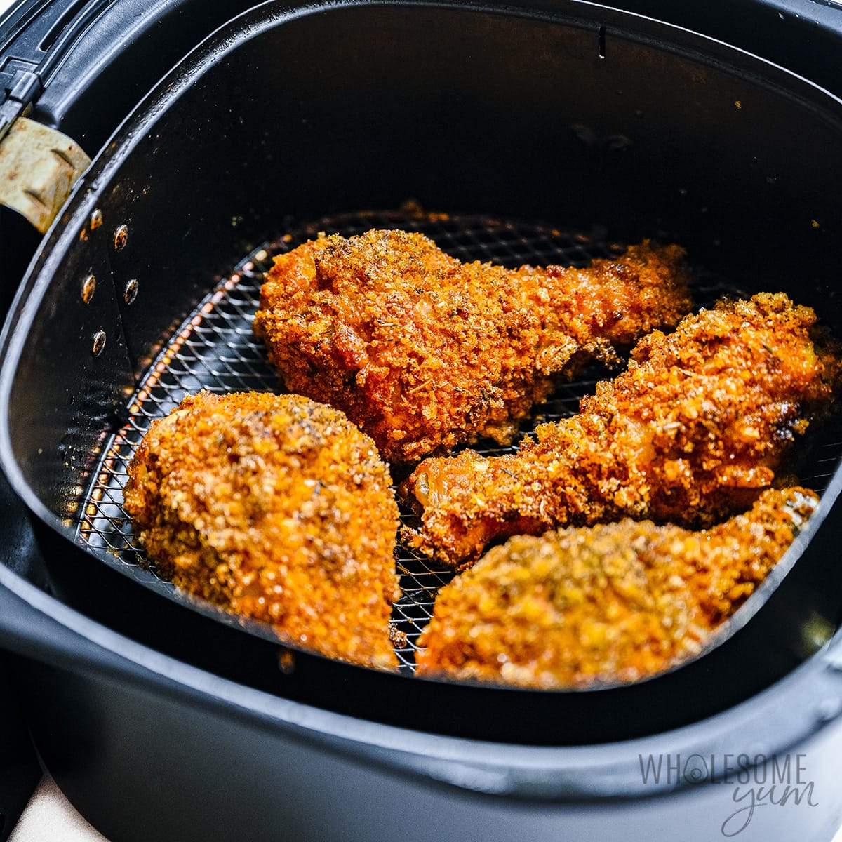 Finished keto fried chicken.