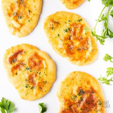 baked low carb keto naan bread