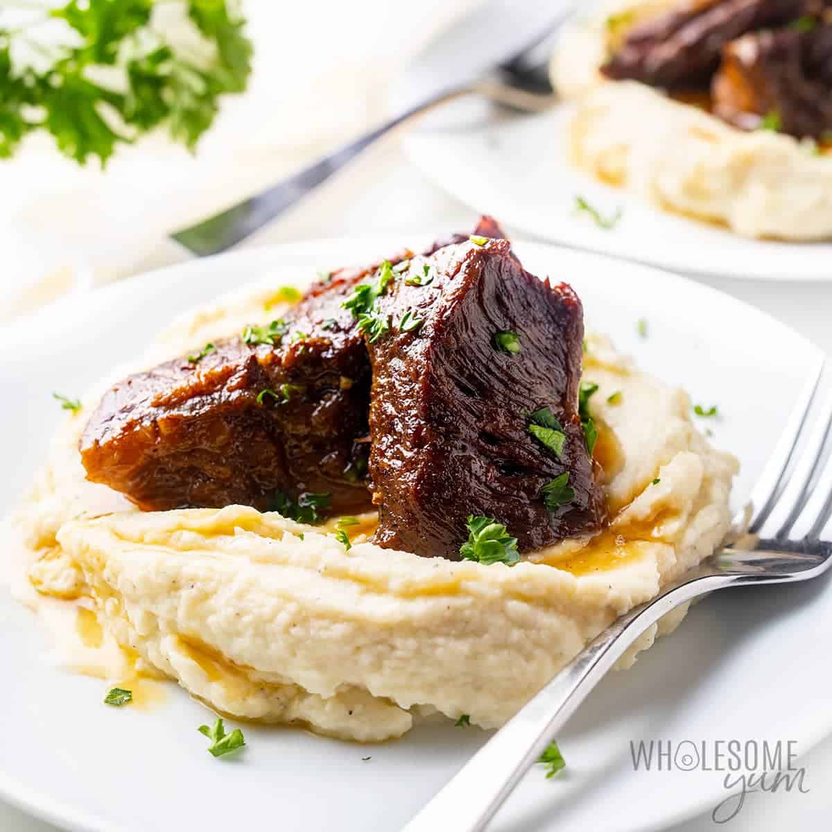 Easy Instant Pot Beef Short Ribs (5 Ingredients!) | Wholesome Yum