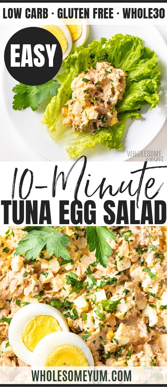 Tuna egg salad - Pinterest image