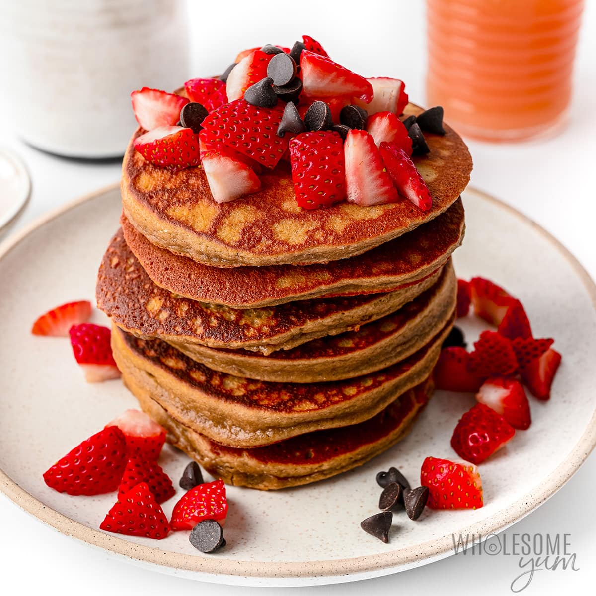 Finished protein pancakes recipe.