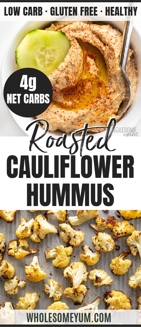 Cauliflower hummus recipe.