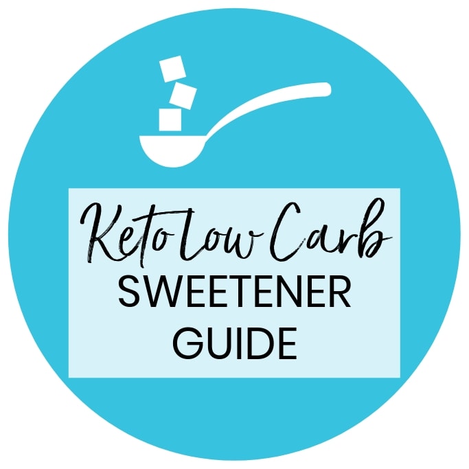 Natural Low Carb Sweetener Conversion Chart - Includes erythritol, xylitol, stevia, Swerve, Truvia, THM blends, Lakanto Monkfruit Sweetener, & more sugar-free low carb sweeteners! Detail: natural-low-carb-sweeteners-guide-conversion-chart-3