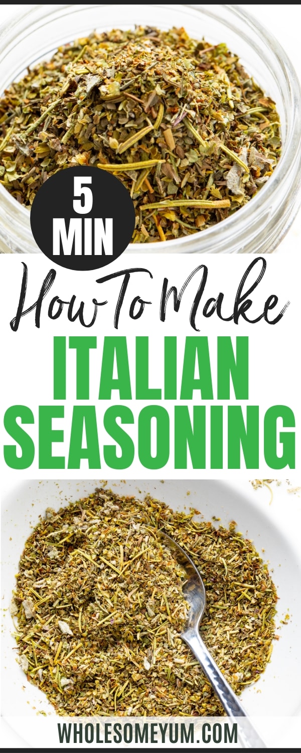 Italian seasoning recipe pin.