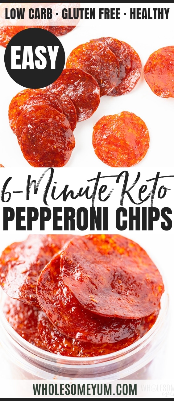 how to make pepperoni chips - pinterest