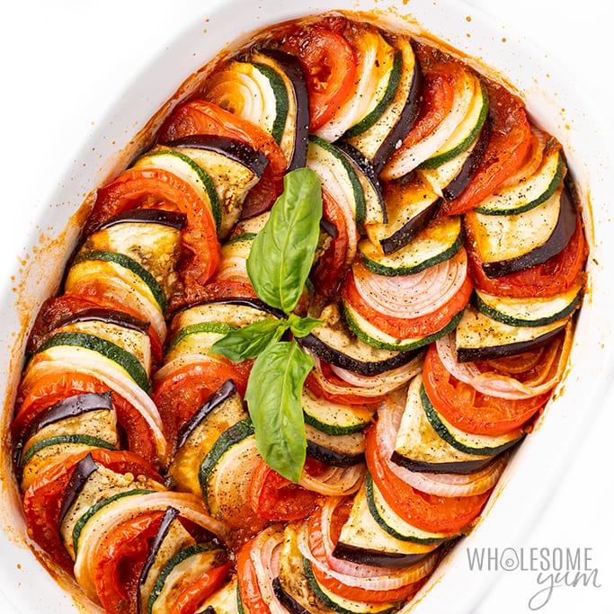 The Best Easy Baked Ratatouille Recipe | Wholesome Yum
