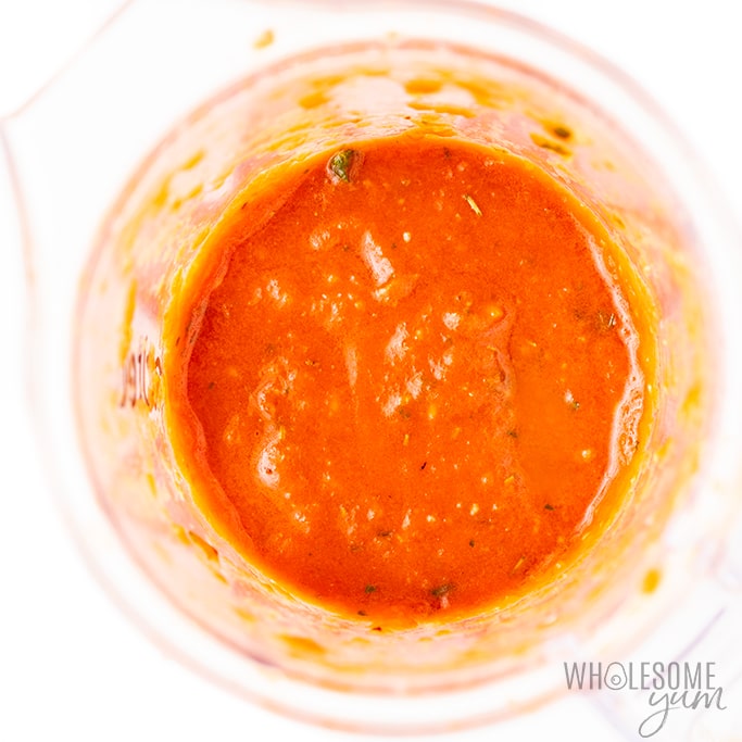 sauce for ratatouille in a blender