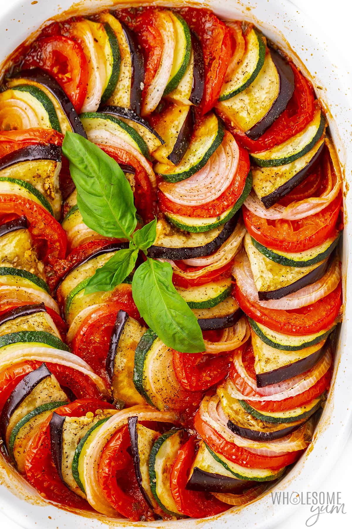 Easy Ratatouille with Feta Croutons - Nicky's Kitchen Sanctuary