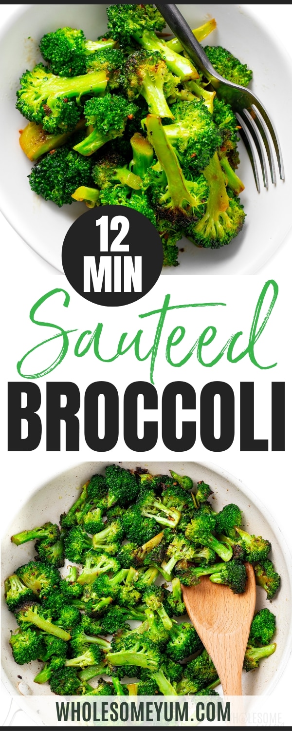 Sautéed Broccoli Recipe Pin.