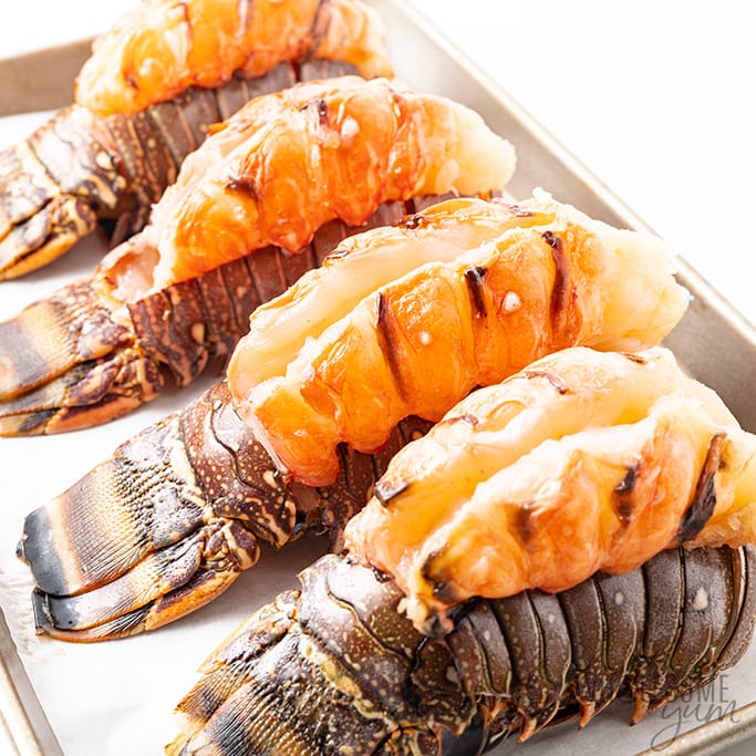 tray of lobster - learn how to prepare lobster tails
