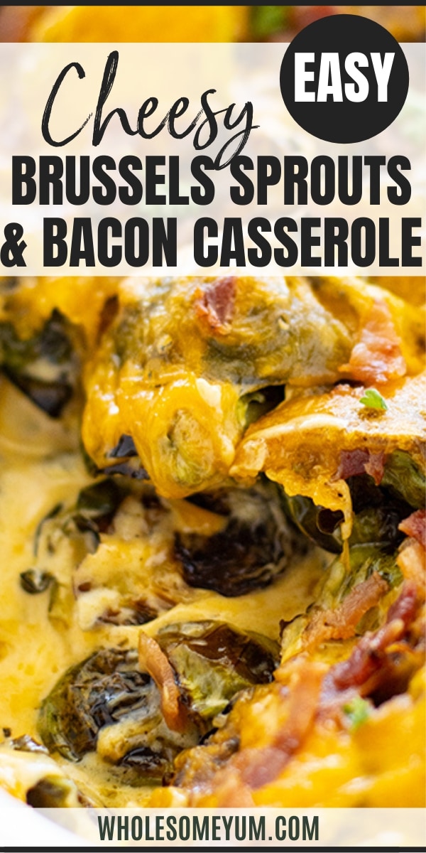 brussel sprout casserole with bacon - pinterest