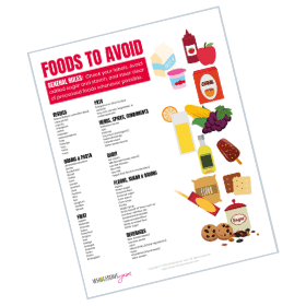 Foods to avoid.