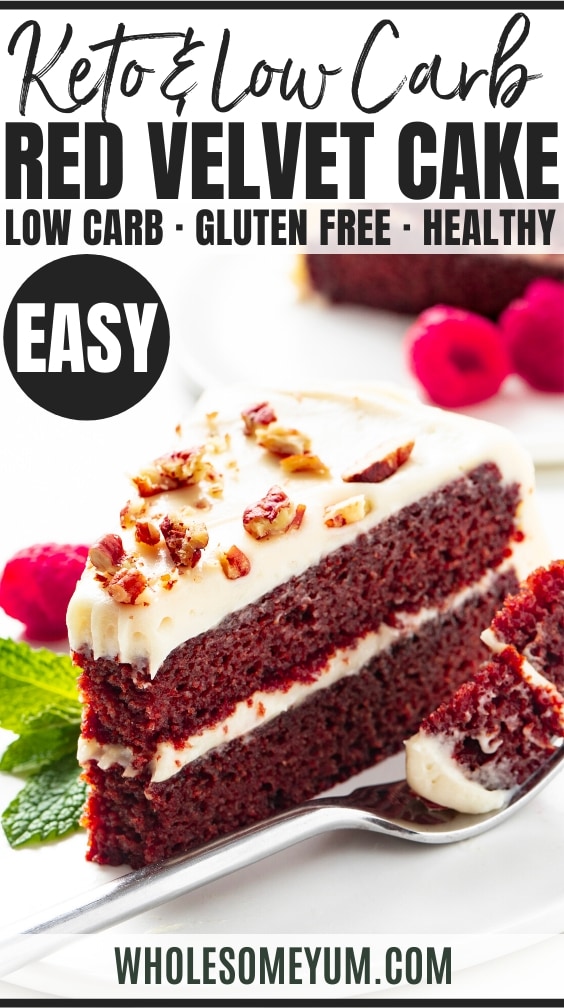 low carb red velvet cake - pinterest