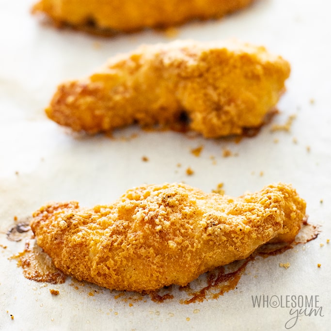 keto chicken strips after broiling
