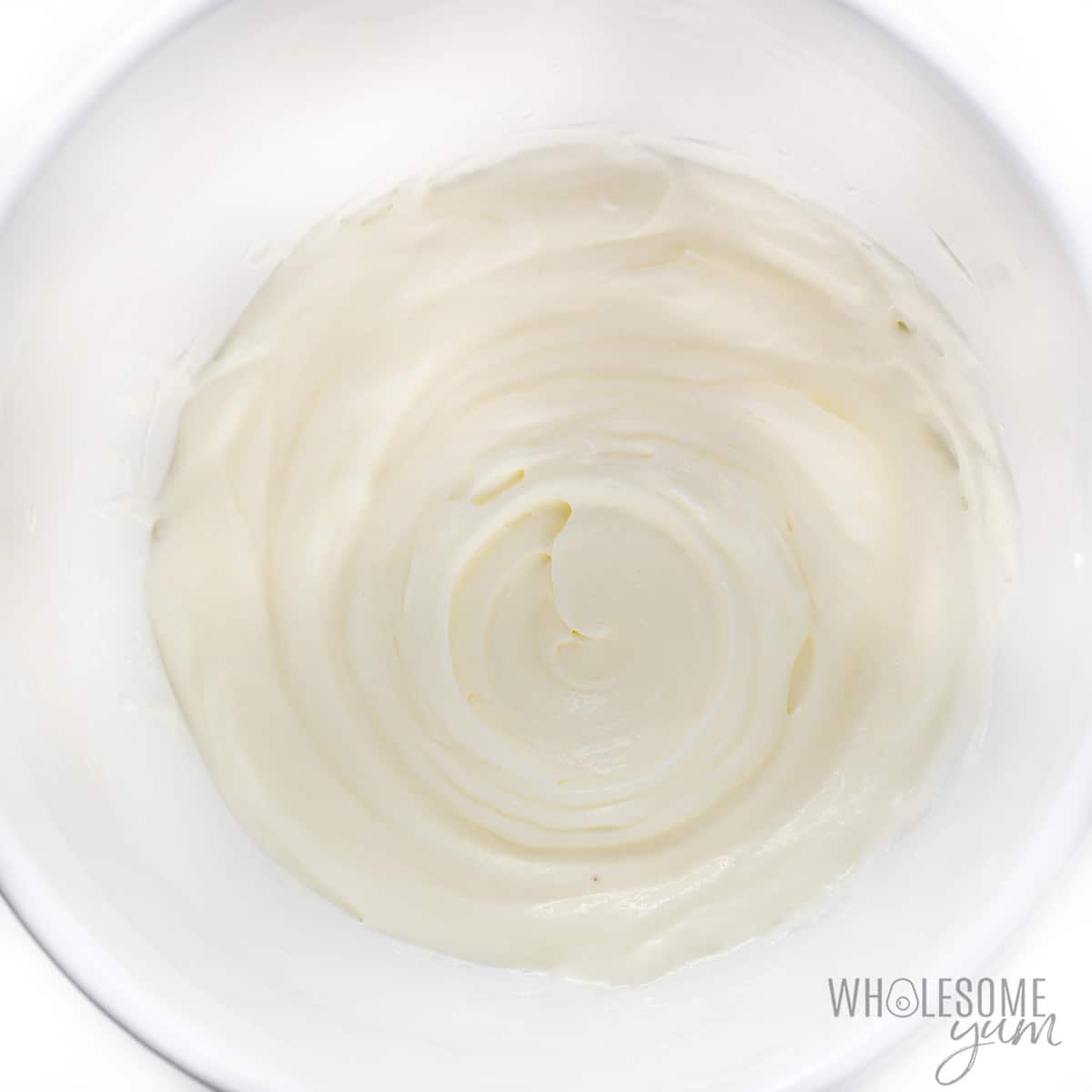 Heavy cream whipped to soft peaks.